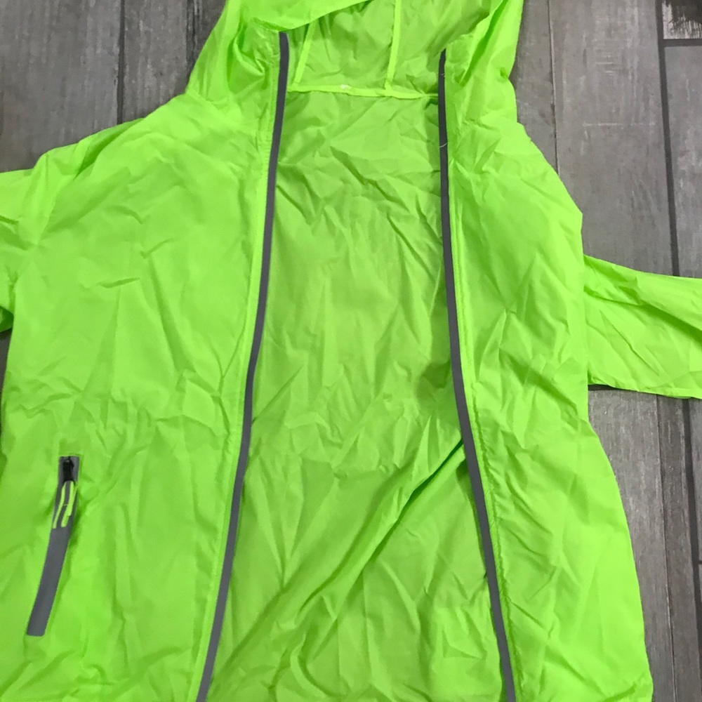 Neon Green Ultralight Windbreaker Running Jacket - Picture 6 of 6